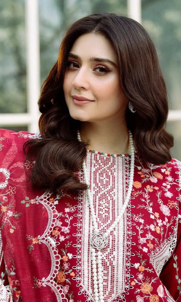 Lawn 3pc unstitched embroidered summer collection suit