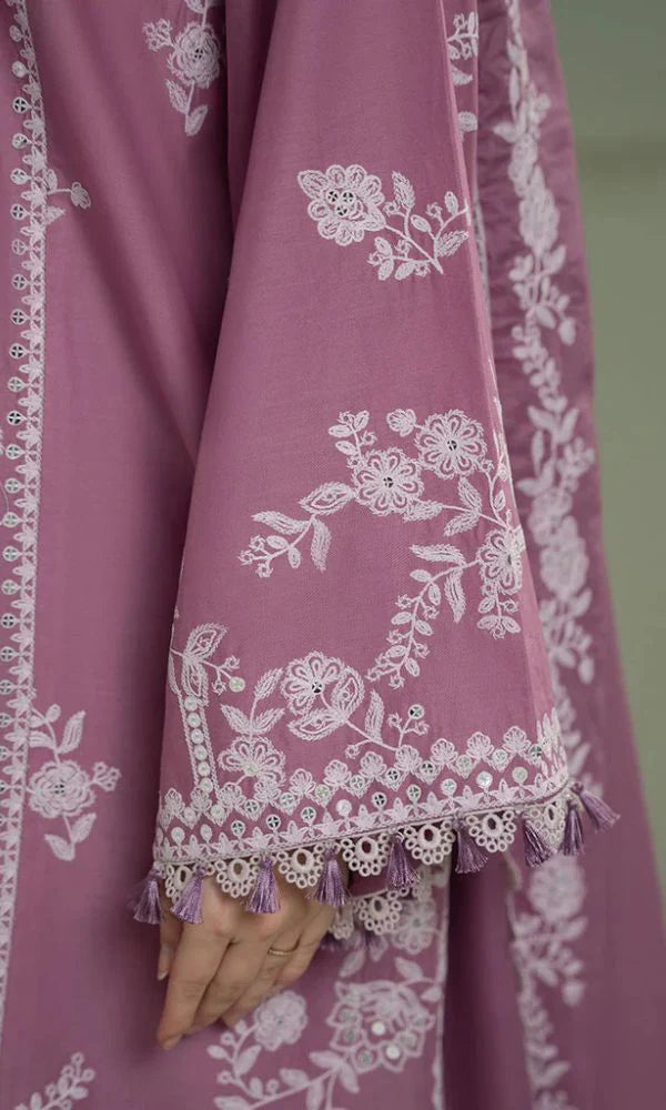 Lawn 3pc unstitched embroiered suit summer collection