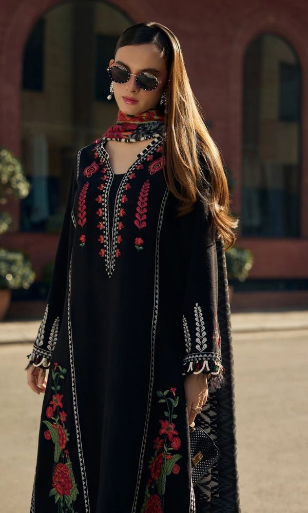 Lawn 3pc unstitched embroidered summer collection suit