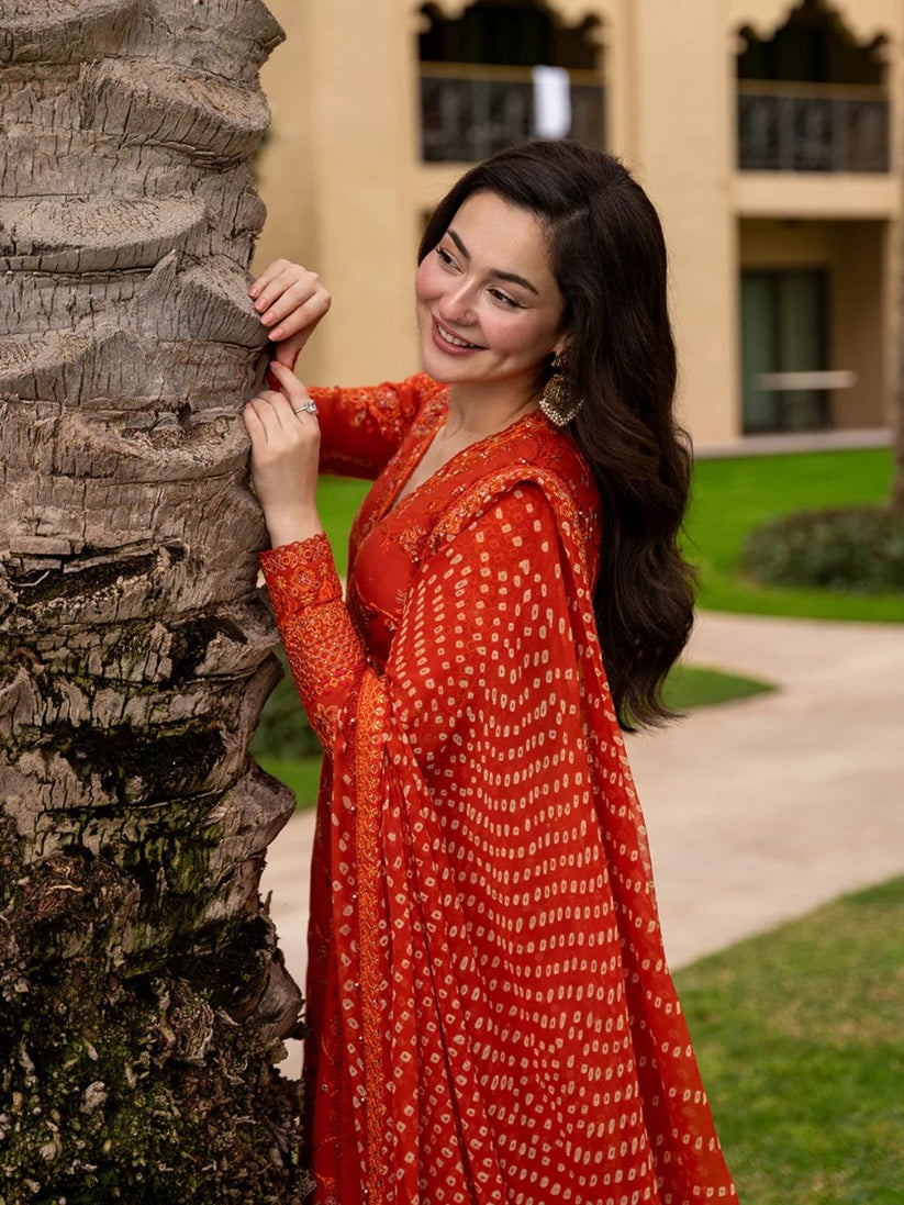New Lawn Fully Embroidered 3pc unstitched frock summer collection
