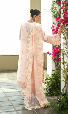 Dhanak Embroidered 3 Piece with Pathes RTW Shawal - BLENCHE