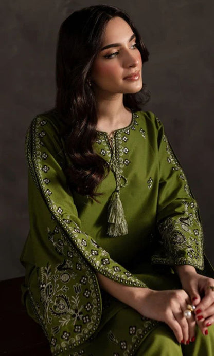 Lawn 2pc unstitched embroidered summer collection suit