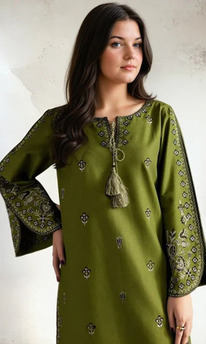 Lawn 2pc unstitched embroidered summer collection suit