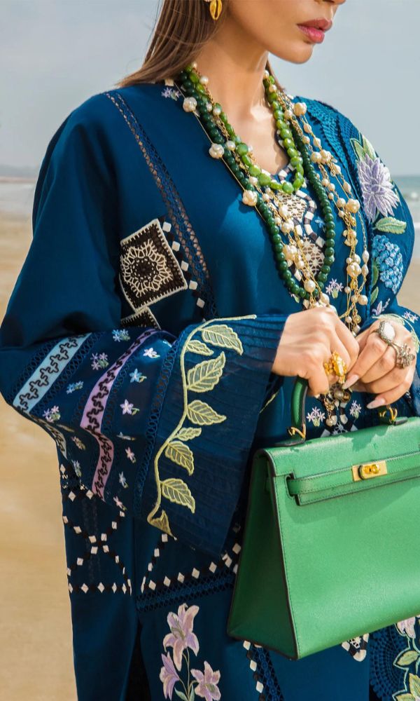 Lawn 3pc unstitched heavy embroidered suit