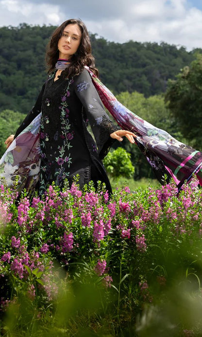 Lawn 3pc unstitched heavy embroidered summer collection suit