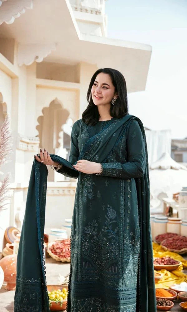 Lawn 3pc unstitched summer collection embroidered suit