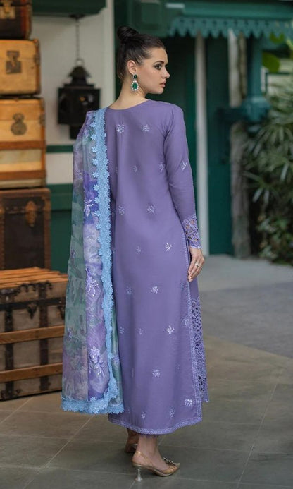 Lawn chicken kari 3pc unstitched heavy embroidered suit