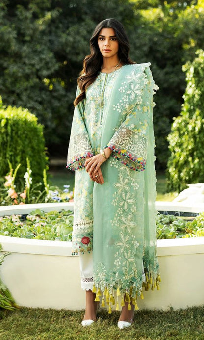 Lawn 3pc unstitched summer collection suit