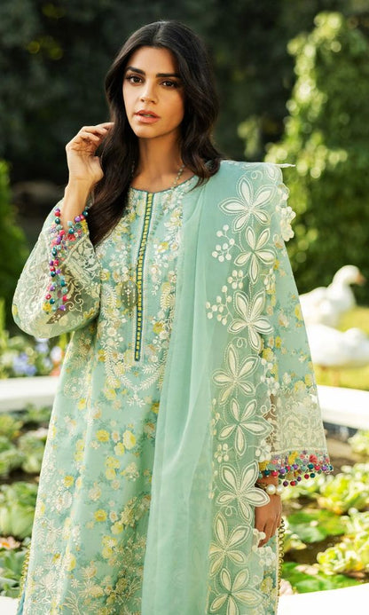 Lawn 3pc unstitched summer collection suit