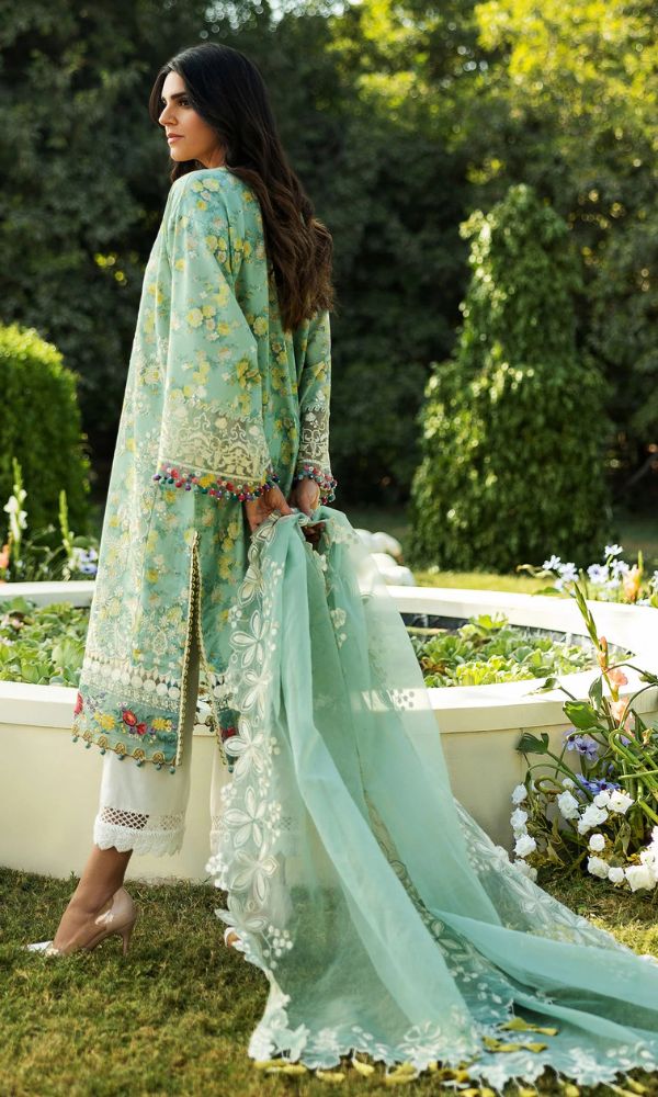 Lawn 3pc unstitched summer collection suit