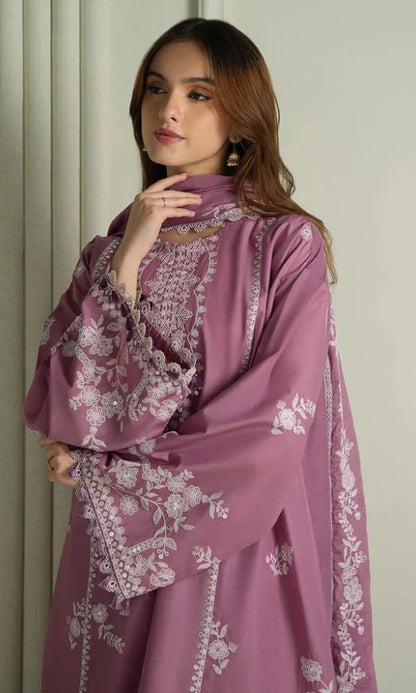 Lawn 3pc unstitched embroiered suit summer collection