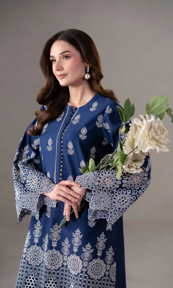 Lawn 2pc unstitched embroidered summer collection suiit