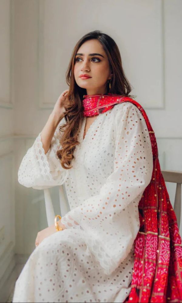 Lawn 3pc unstitche chiken kari embroidered summer collection