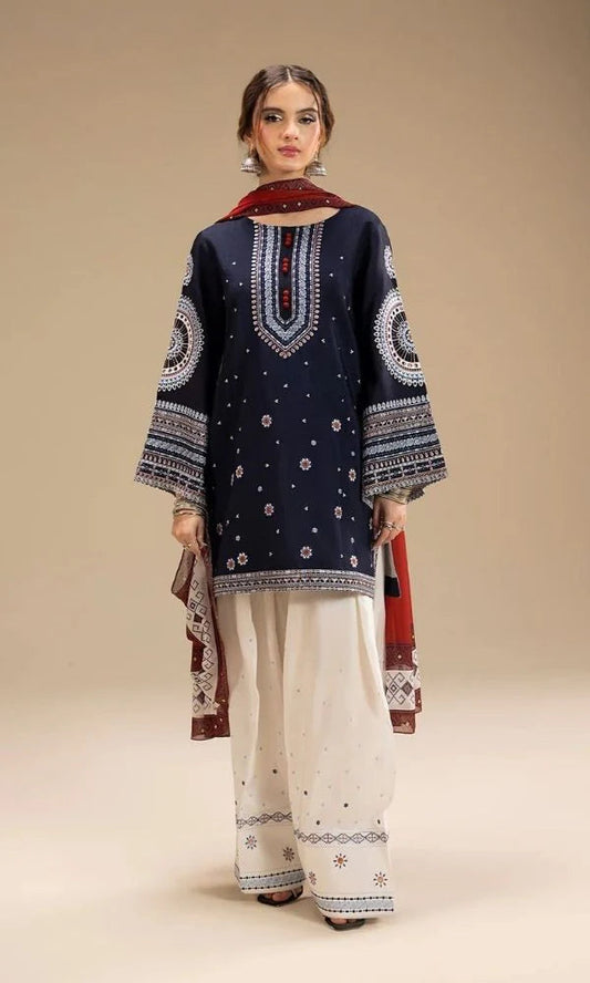 Lawn 3 pc unstitche summer embroidered collection
