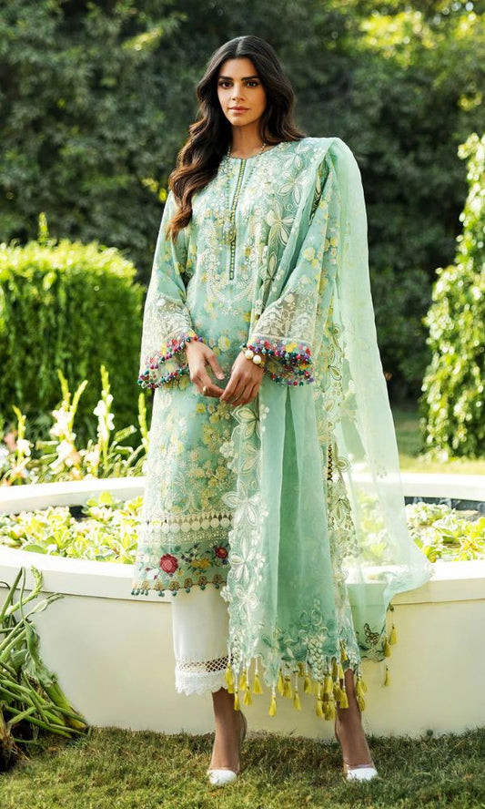 Lawn 3pc unstitched summer collection suit