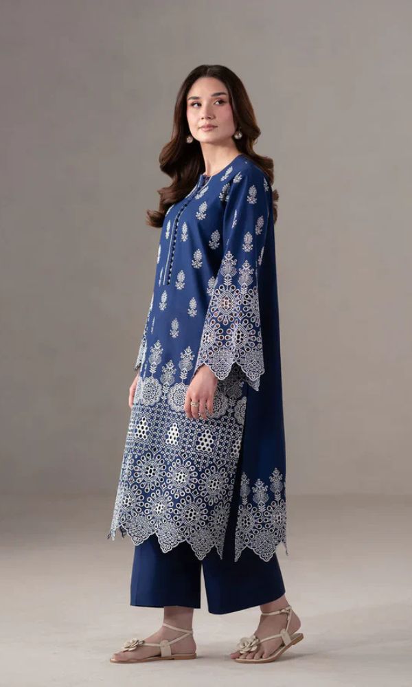 Lawn 2pc unstitched embroidered summer collection suiit