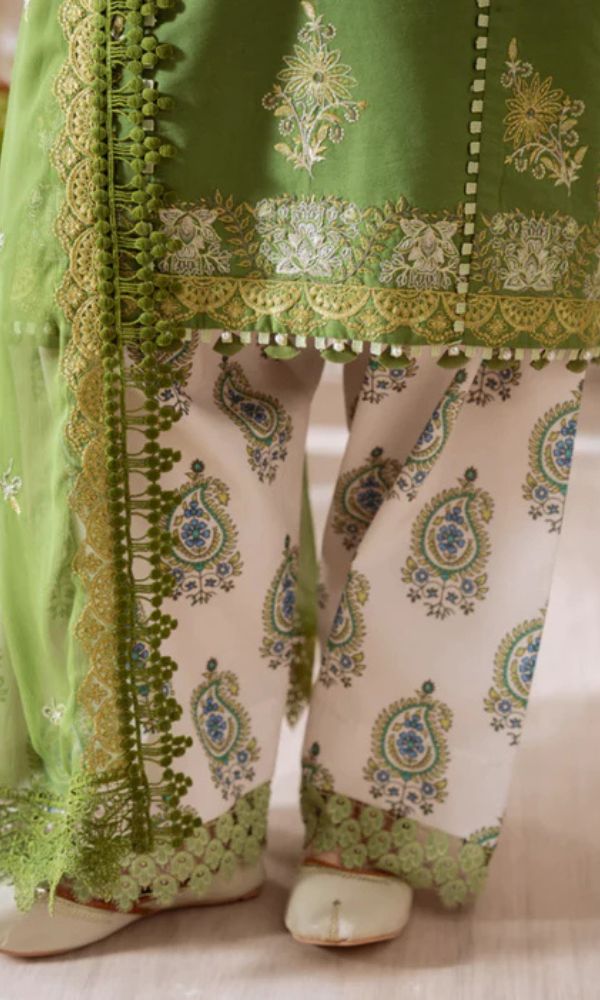 Lawn 3pc unstitched embroidered summer collection suit