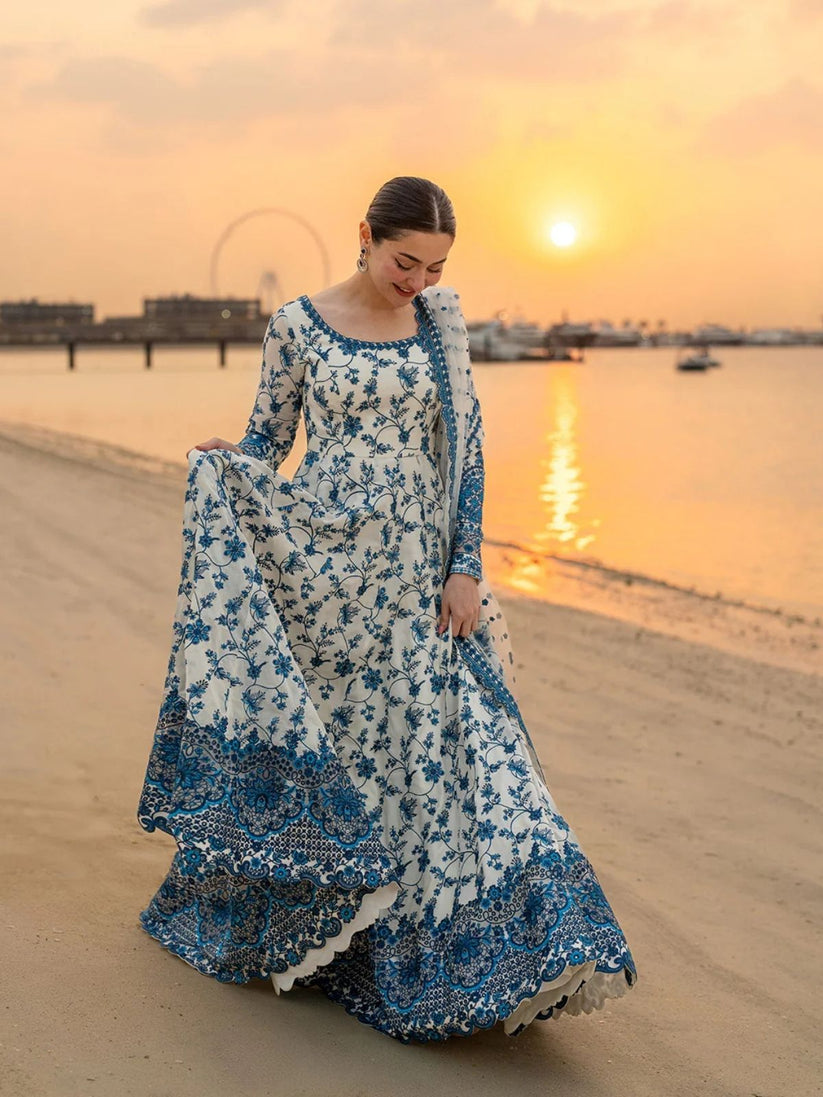 New Lawn Fully Embroidered 3pc unstitched frock summer collection