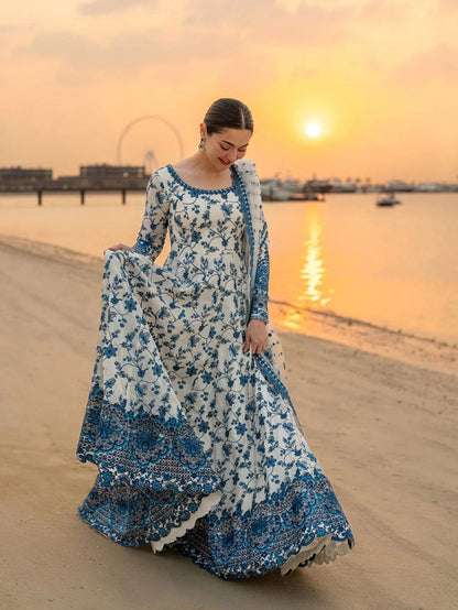 New Lawn Fully Embroidered 3pc unstitched frock summer collection