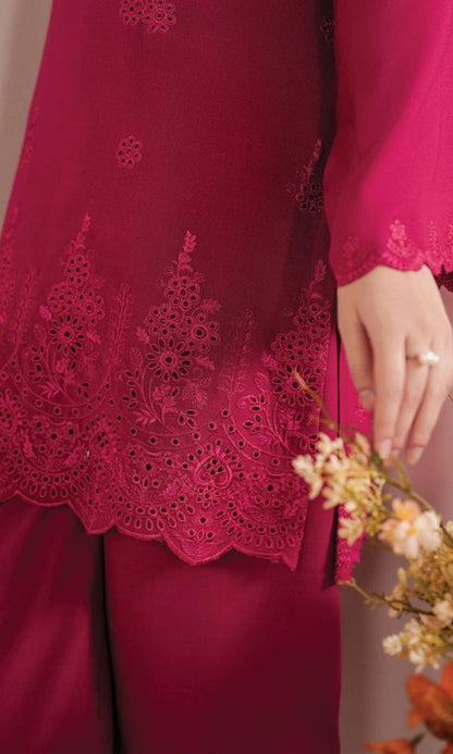 Lawn 3pc unstitched summer collection embroidered suit