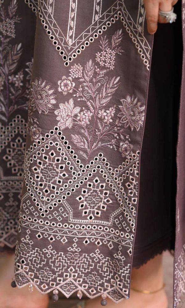 Lawn 3pc unstitched summer collection embroidered suit