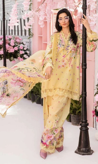 Lawn 3pc unstitched digital printed suit