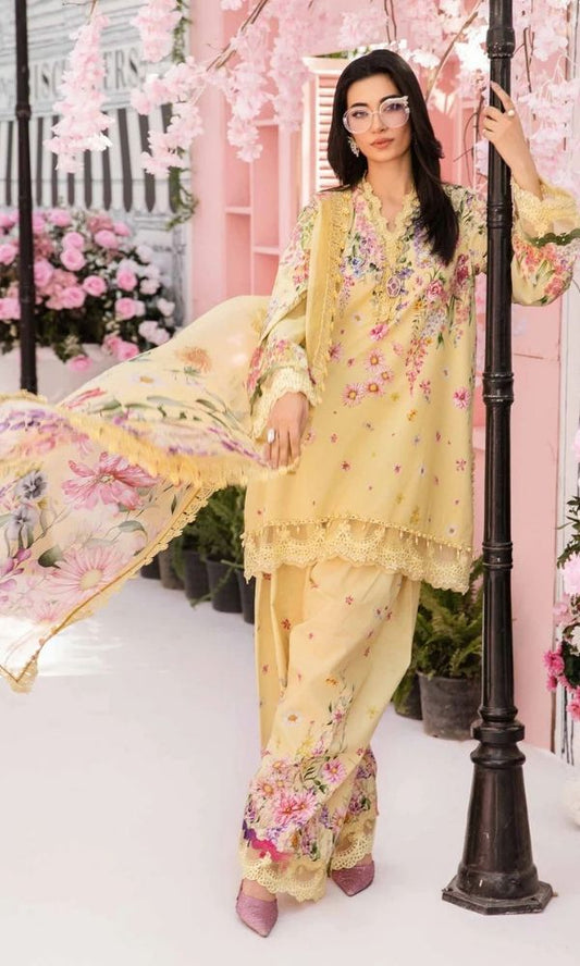 Lawn 3pc unstitched digital printed suit