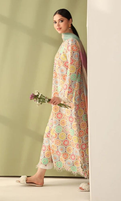 Lawn 3pc usntitched digital printed suit