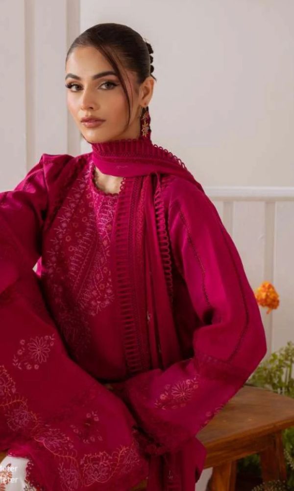 Lawn 3pc unstitched embroidered summer collection
