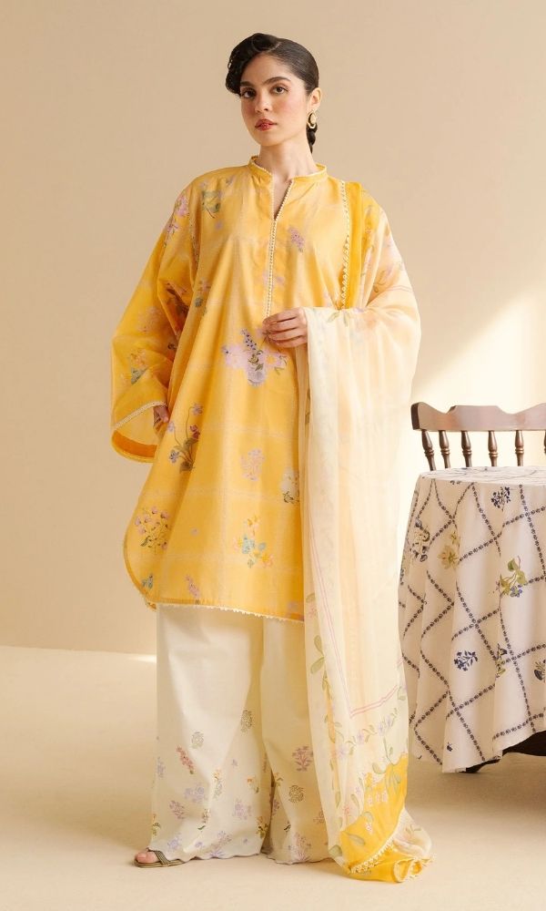 Lawn 3pc unstitched luxury digital printed suit