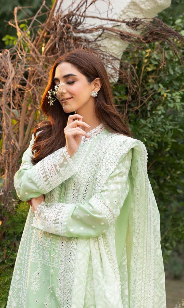Lawn 3pc unstitched embroidered summer collection