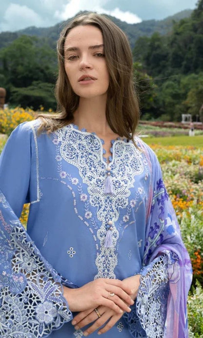 Lawn 3pc unstitched heavy embroiered suit