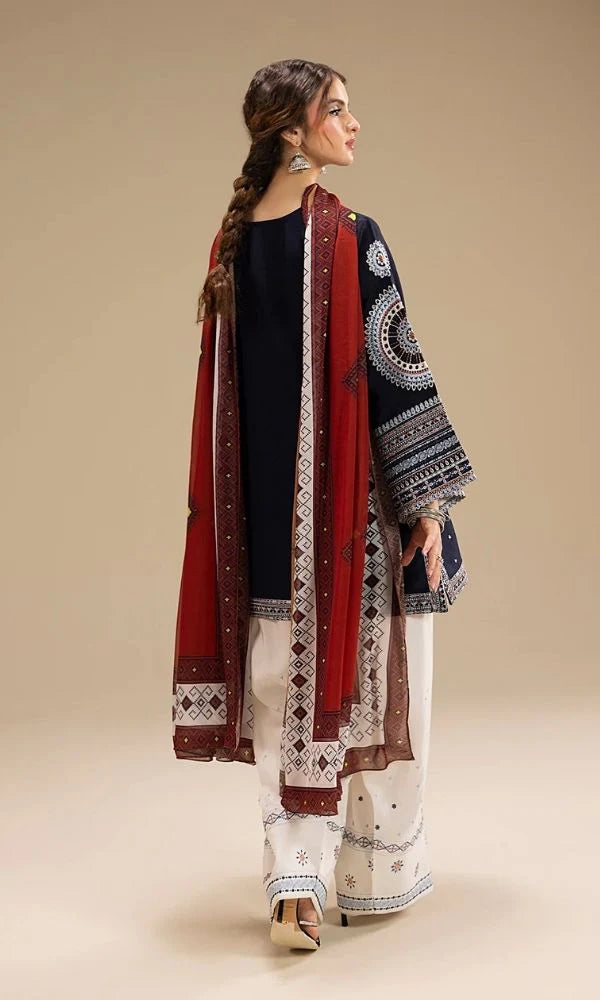 Lawn 3 pc unstitche summer embroidered collection