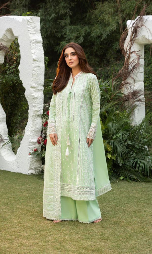 Lawn 3pc unstitched embroidered summer collection