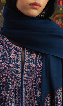 Dhanak Embroidered Unstitched 3 Piece Dhanak Embroidered Shawl - NEELUM