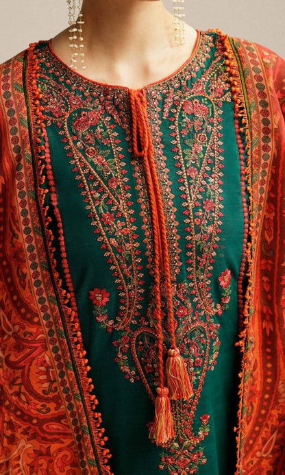 Lawn 3pc unstiched summer embroidered collection