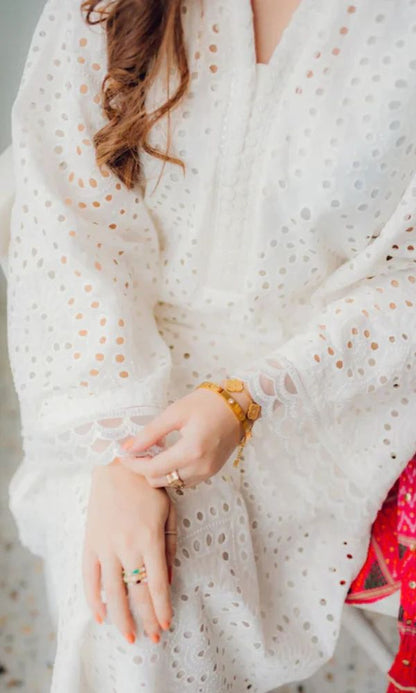 Lawn 3pc unstitche chiken kari embroidered summer collection