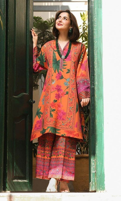 Lawn 2pc unstitched summer collection digital printed suit