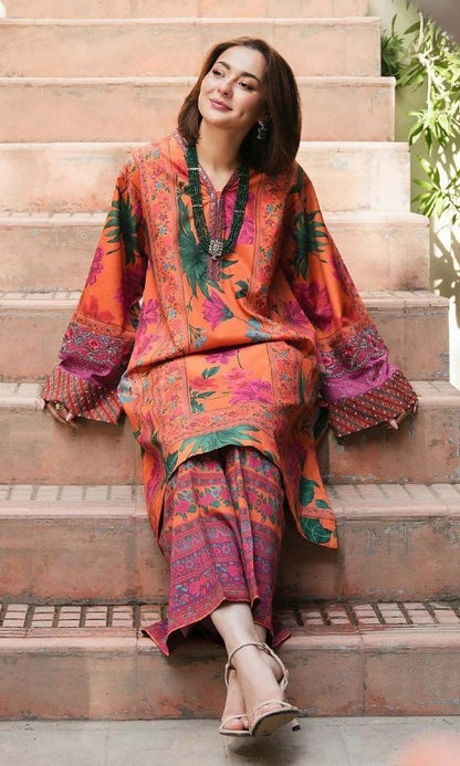 Lawn 2pc unstitched summer collection digital printed suit