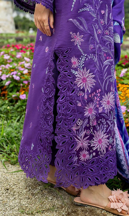 Lawn 3pc usntitched heavy summer embroiered collection