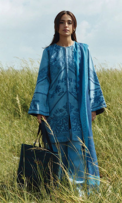 Lawn 3pc unstitched heavy embroidered suit