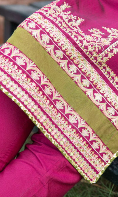 Lawn 3pc unstitched embroidered summer collection suit