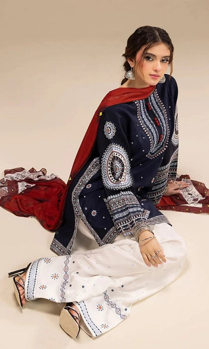 Lawn 3 pc unstitche summer embroidered collection