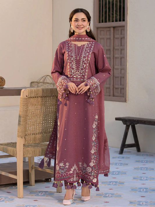 Lawn 3pc unstitched embroiered summer collection article
