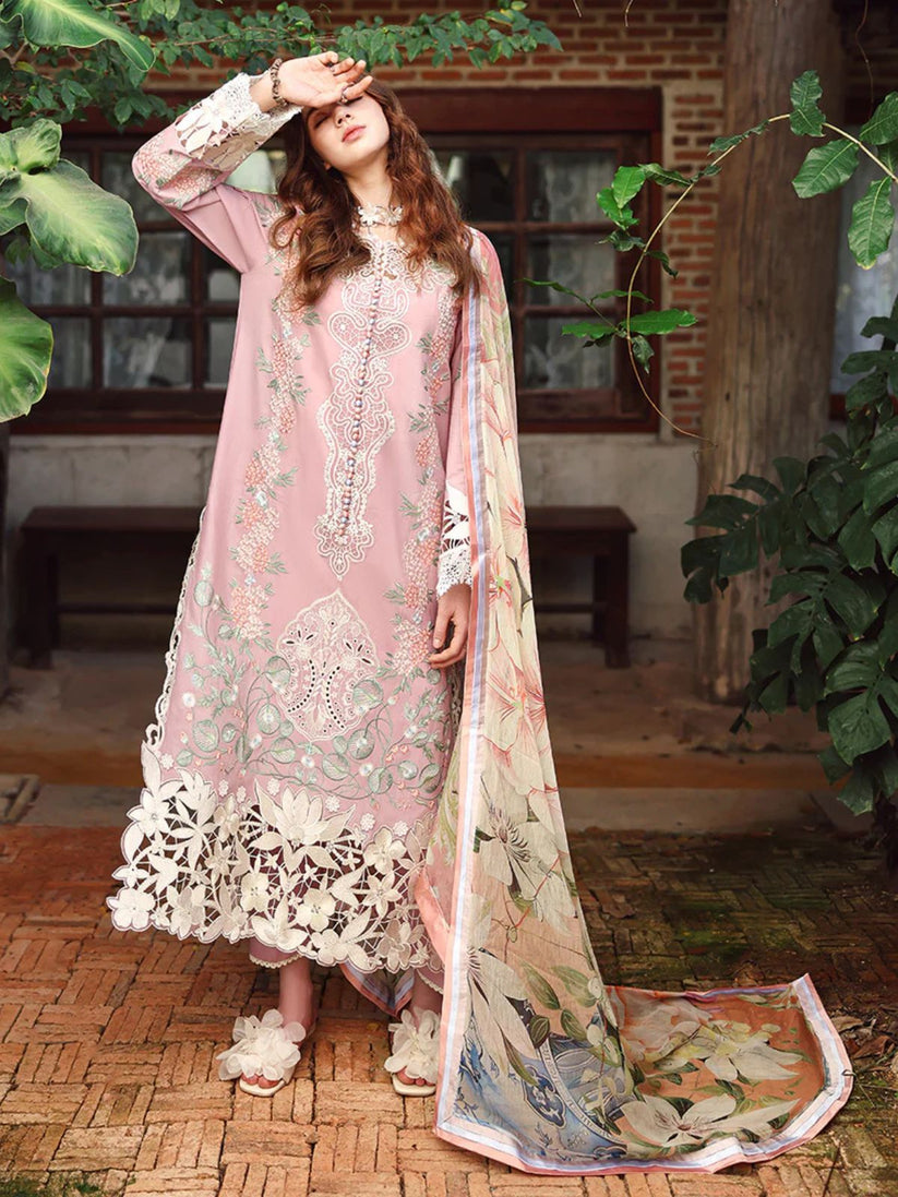 New Lawn 3pc unstitched summer embroierey collection