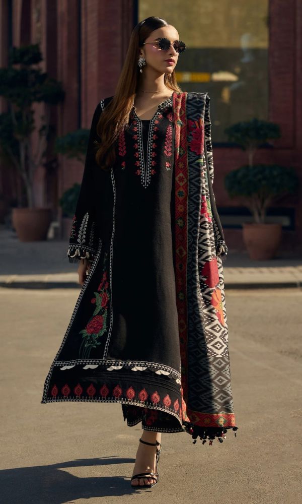 Lawn 3pc unstitched embroidered summer collection suit