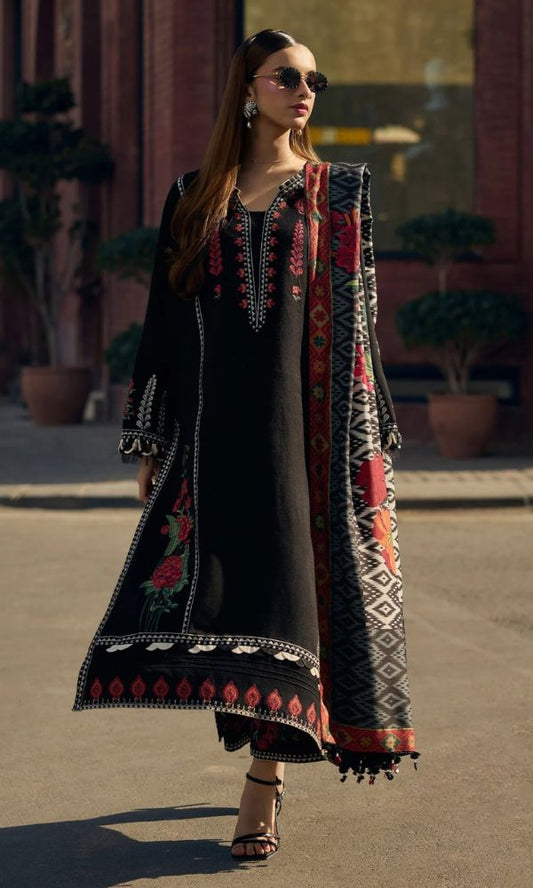 Lawn 3pc unstitched embroidered summer collection suit