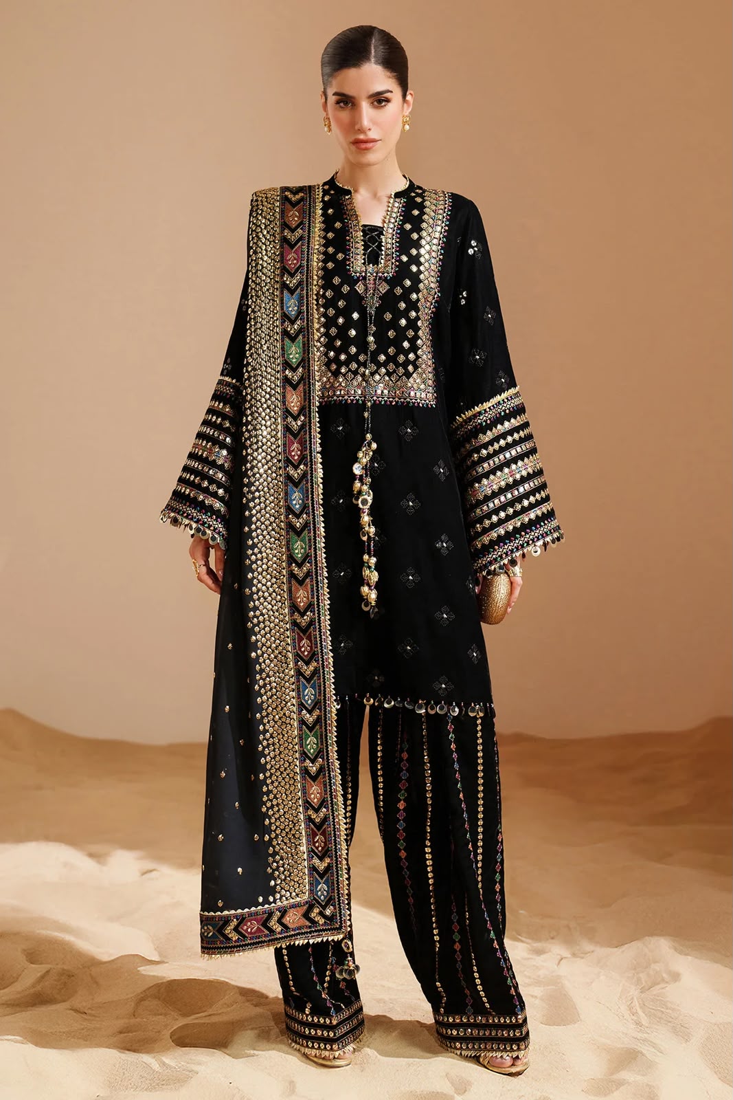 Velvet 11000 micro gram  heavy sequence embroidered 3pc suit