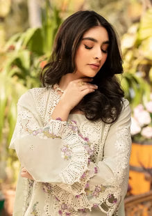 Embroidered Dhanak Unstitched 3PC - RTW Shawl