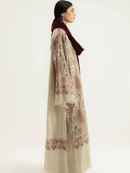 Dhanak 3pc embroiered winter collection suit